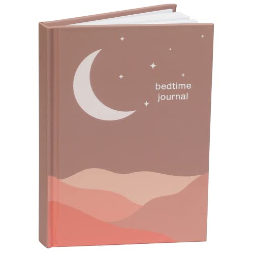 Mini Bedtime Journal Everyday Journal with Prompts Self Care Sleep Notebook Evening Night Gratitude Daily Reflection Mindfulness Diary Manifestation Mental Health Journal BYANIKA (A6, Pink)