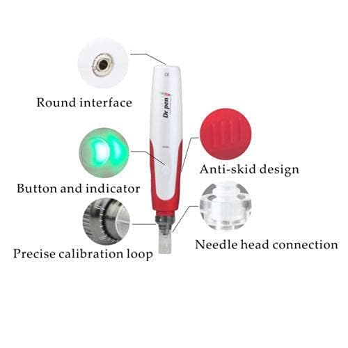 Image of Derma Pen with 2 Extra 12 Needles Cartridges Derma Pen | Mesopen for Anti Aging | Skin Facial Care | Skin Rejuvenation (N2-W WIRELESS)
