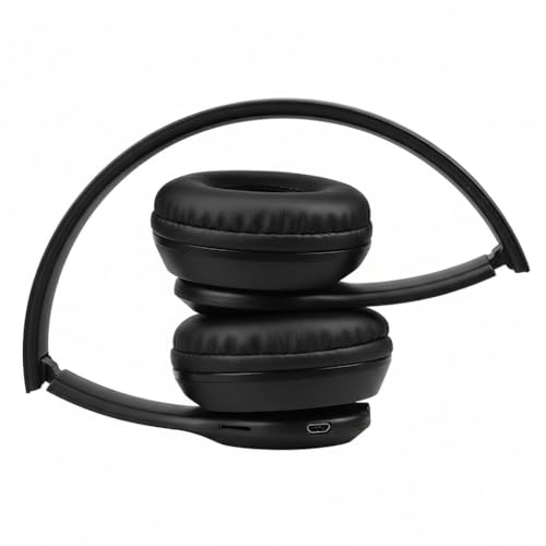 Image of NakshSales Wireless Bluetooth Headphones with Deep Bass Stereo Sound, Foldable Over-Ear Design, Soft Cushioned Earpads & Built-in Mic for Music, Online Classes & Travel, Calls