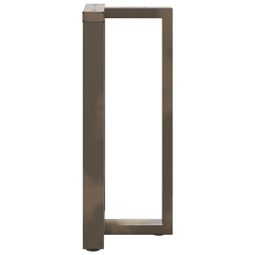 Generisch Gambe per tavolo a T, 2 pezzi, in acciaio, 50 x 35 x 91 cm