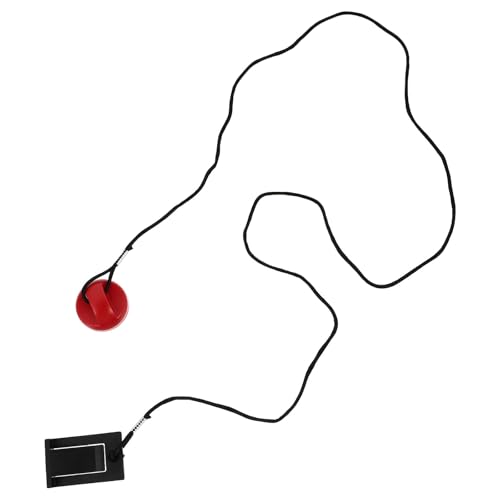 Tofficu Llave Magnética Función Portátil de Parada de Emergencia Abrazadera de Cable para Cinta de Correr Roja para Uso Profesional en Gimnasio
