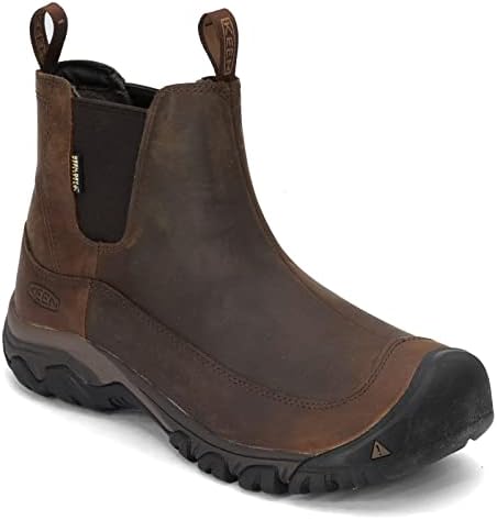 KEEN Men's Anchorage 3 Waterproof Pull On Insulated Snow Boots, Dark Earth/Mulch, 11.5 | Image 3