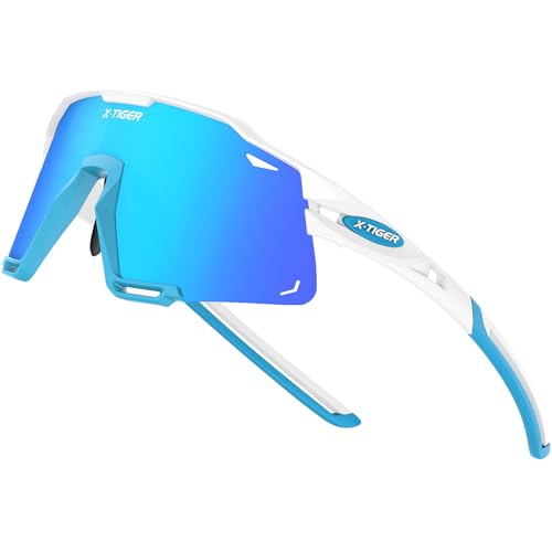 Image of X-TIGER Polarized Kids Sunglasses Youth Baseball Sunglasses UV400 Boys Girls Sports Sun Glasses for Softball Cycling Scooter