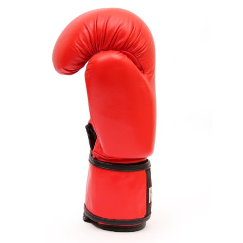 Image of RXN Training Sparring Boxing Gloves for Men & Women (RED,16oz) | Amateur Boxing Gloves for Training|Sparring & Heavy Bag Work | Multi-Layer Foam Padding | Secure Wrist Support