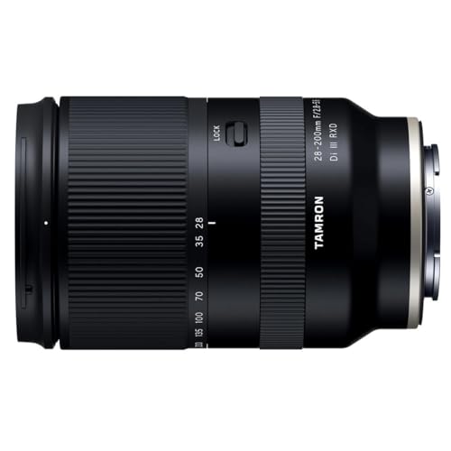 Tamron 28-200 F/2.8-5.6 Di III RXD for Sony Mirrorless Full Frame/APS-C E-Mount, Model Number: AFA071S700, Black