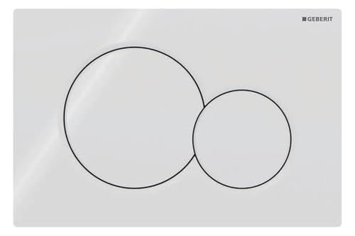 Geberit - Plaque de déclenchement Double Touche Sigma 01 Blanche (115.770.11.5) - 115.770.11.5
