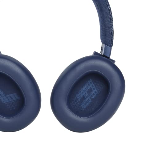 Image of JBL Live 660NC, Smart Adaptive Noise Cancelling Bluetooth Wireless Over Ear Headphones with Mic up to 50 Hours Playtime with Quick Charge, Signature Sound (Blue)