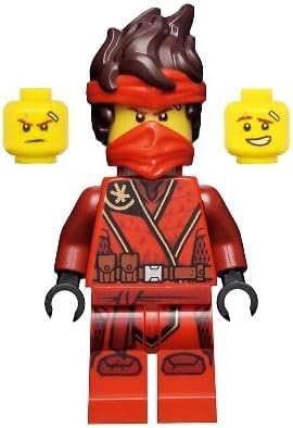 LEGO Ninjago: Kai The Island Minifigure with Flamethrower Torch and Tile - Image 2