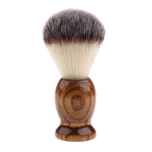 Cepillo de afeitar para hombre, mango de madera, afeitadora suave, herramienta de limpieza de barba y pelo facial