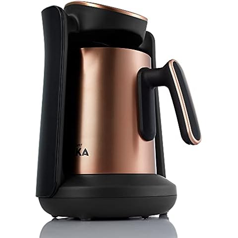 Arzum Okka Minio Pro Turkish Coffee Machine, Stainless Steel Pot, Black/Copper, OK0010 Cover