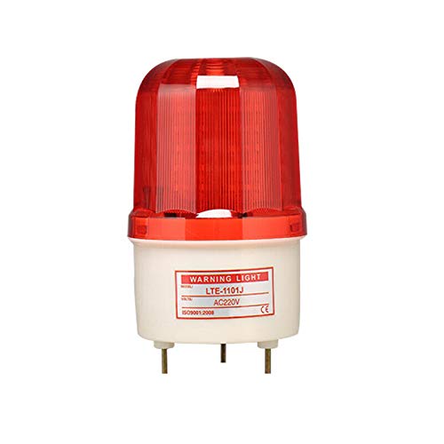 Led Beacon Light - Be-Tool Emergency Magnetic Flashing Lights Warning Strobe With Waterproof, Alarm, Rotating For Boat, Workship, Machine Tool, Automotive Lighting Residential Area (Red-Dc 12V) #TOP2