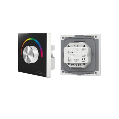 Variateur LED RVB T3-K mural pour créer des ambiances lumineuses dans votre salon