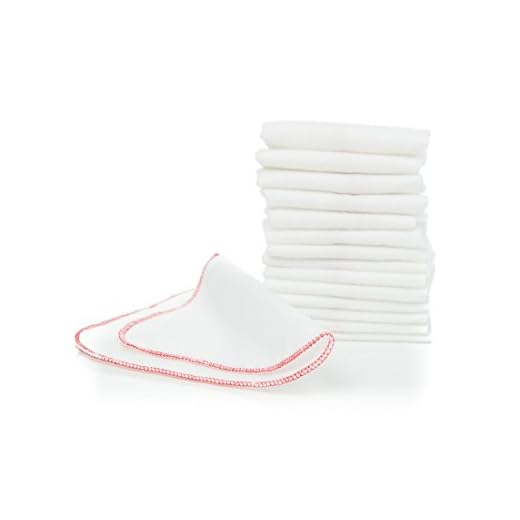 Buttons Flannel Baby Reusable Washable Natural Unbleached Wipes - 15 Pack