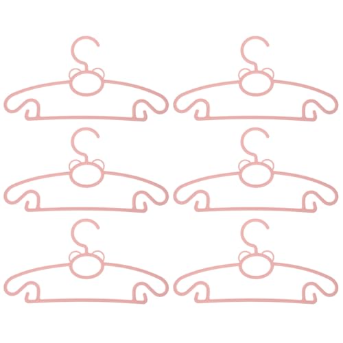 HIAKDOFT 10 Perchas de Plástico para Ropa de Ñiño Color Rosa Tendedero Infantil Gancho Inferior para Prendas Pequeñas Organizador Práctico para Recién Nacidos y Artículos Hogar