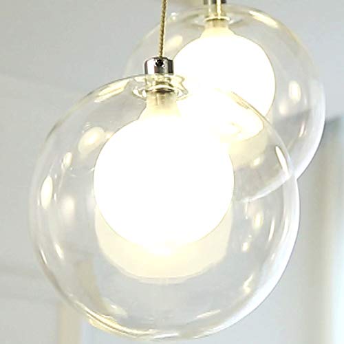 Lustre salon moderne et chic avec boules en verre art - 3