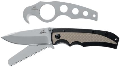 Gerber 22-41422 Skin, Saw & Gut Knife with Saw, Drop Point Blade and E-Z Gut Hook