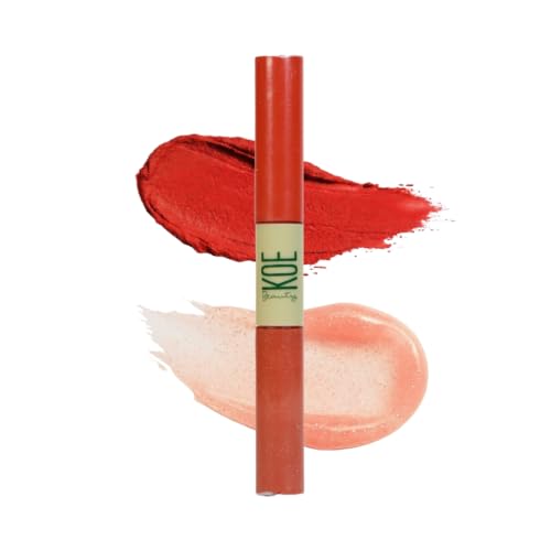Image of Double Dip | Cherry Berry & Glaze | Bold Cherry Red Matte Lipstick (2ml) Plus Soft Shimmer Lip Topper (2ml) | Perfect Balance of Color & Shine