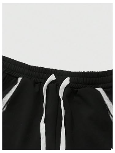 SOLY HUX Men's Baggy Sweatpants Y2k Graphic Drawstring Elastic Waist Wide Leg Loose Pants with Pockets Streetwear3