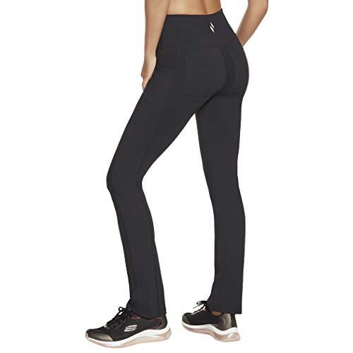 Skechers Women's Go Walk High Waisted Pant Joy – 4-Way Stretch, Moisture-Wicking, Layered Waistband, Black, X-Small by Skechers - Used condition - Image 2