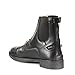 HORZE Kilkenny Womenâ€™s Paddock Boots | Synthetic Leather Horse Riding Boots with Elastic Panels, Fixed Laces, and Back Zippers - Black - 9