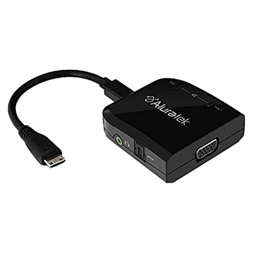 Aluratek HDMI 1080P to VGA Adapter with Audio - AHV100F