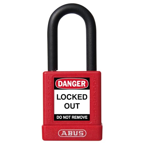 Image of ABUS 74 /40 Safety Lockout Tagout Padlock, Red, Sequential Key Codes Per Order