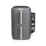Ninja DoubleStack XL 10-Quart 2-Basket Air Fryer – 6-in-1 Functionality: Air Fry, Broil, Roast, Bake, Reheat, Dehydrate; Space-Saving Design; Independent Cooking Zones (Renewed)