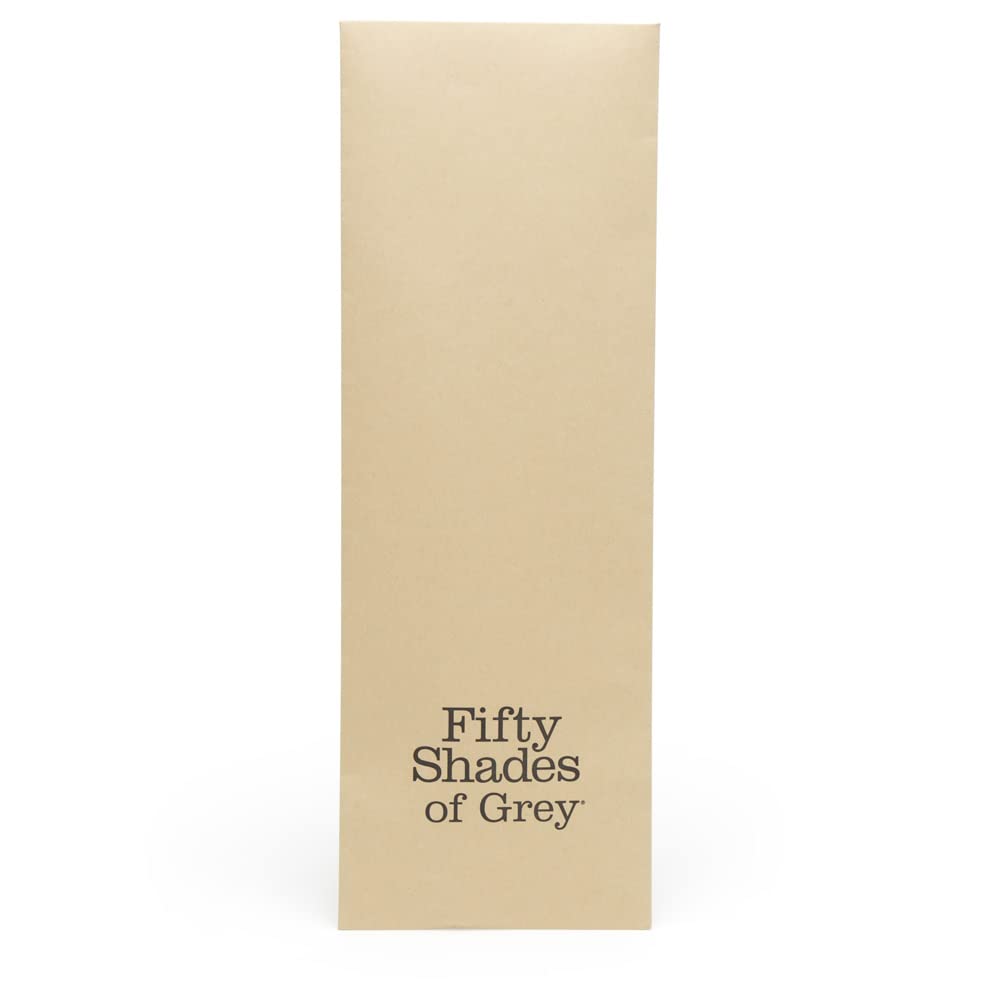 Fifty Shades of Grey Fifty Shades of Grey Bound to You Bandeau Noir avec Boucle Or Antique - Accessoire de bondage en faux cuir végétal - 65 cm