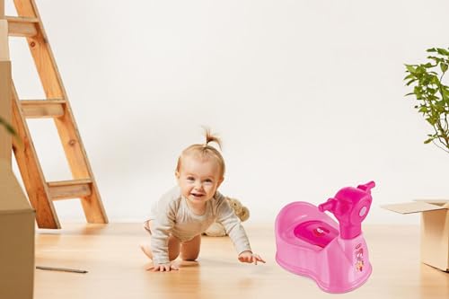 Image of Sonal - Baby Scooty - Baby Toilet Trainer Potty Seat with Removable Tray, Lid Cover - For 6 to 24 Months Baby (Pink)