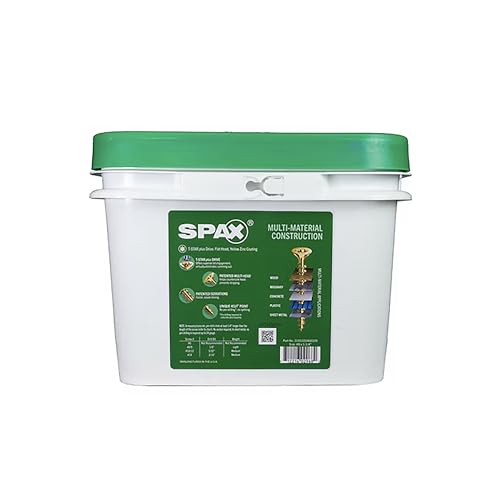 SPAX #8 x 1-1/4 pulgadas Tornillos para Madera con Cabeza Plana Interior, Sistema Torx T-Star Plus, Paquete de 2500 piezas miniatura 4