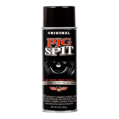 Pig Spit Original Automotive Cleaner & Detailer - Multi-Surface Shine for Engines Trim Tires Vinyl & Plastic - 9 oz