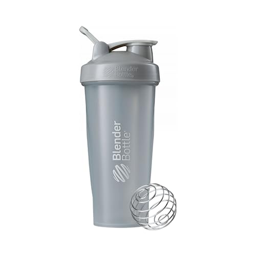 Image of BlenderBottle Classic Shaker Bottle Perfect for Protein Shakes and Pre Workout, 28-Ounce, Pebble Grey
