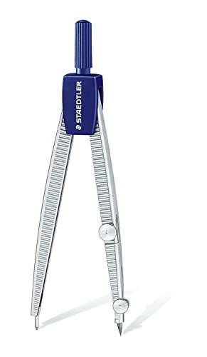 Miniatura 2 de STAEDTLER Noris Club 550, Set de Dibujo Estuche, Compás Escolar, Adaptador y Tubo de Minas, Azul/Metálico (Paquete de 2)