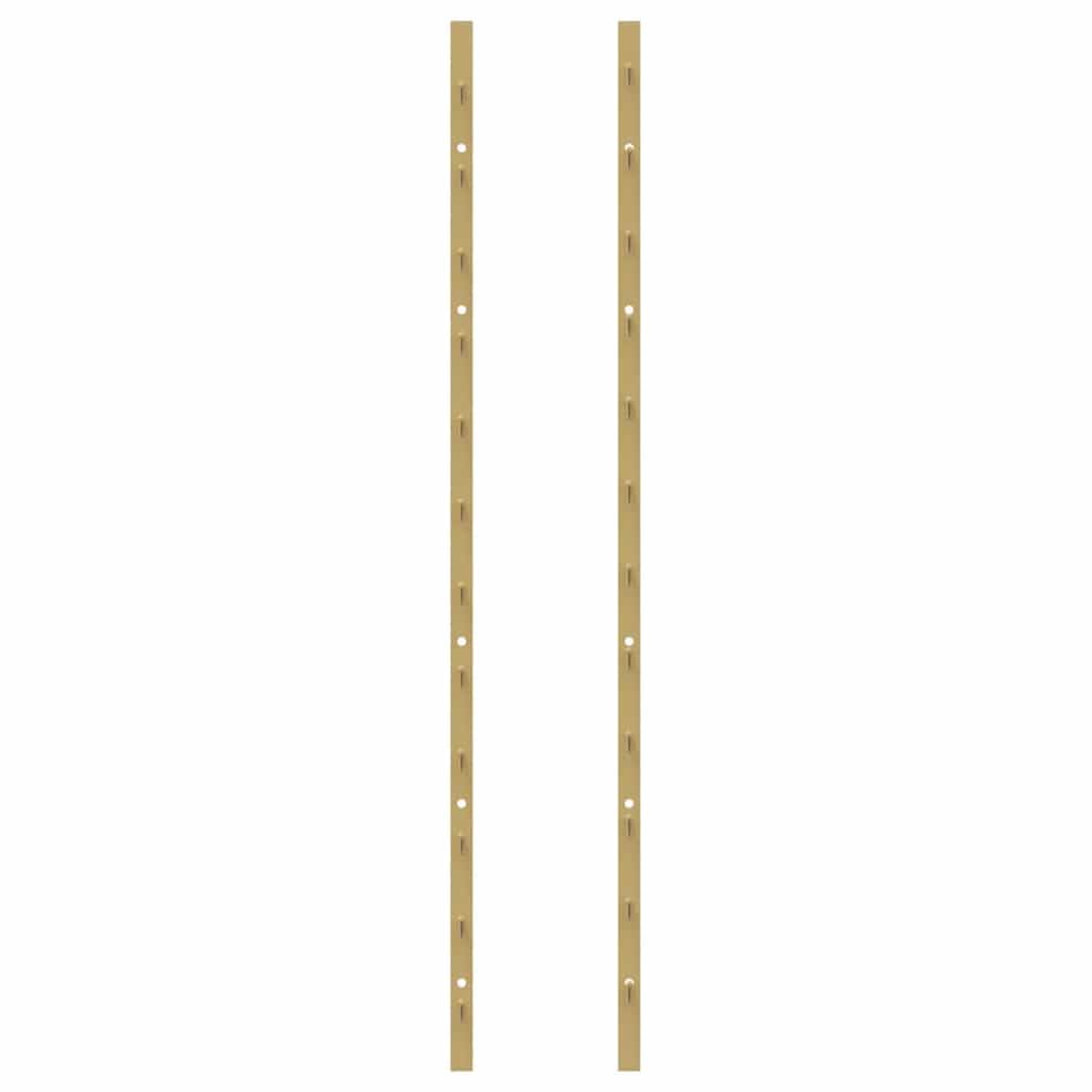 Wand-Weinregal für 24 Flaschen aus beschichtetem Eisen in goldenem Finish, langlebiges Flaschenregal für moderne Küche, Speisekammer oder Bar, einfache Wandmontage, platzsparende Lagerung