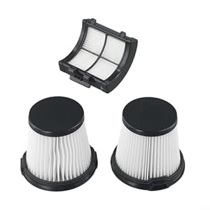 Ersatzfilter Set Kompatibel mit für Shark für Detect Pro Kabellos Staubsauger IW3511 IW3120 IW1111 IW1120, 3-teilig für HEPA Filter Zubehör mit 1 Rückfilter und 2 Vorfiltern für Allergiker
