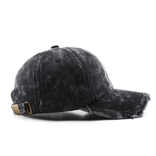 Image of Classic Washed Distressed Vintage Baseball Cap Unconstructed Soft Cotton Denim Dad Hat for Men Women