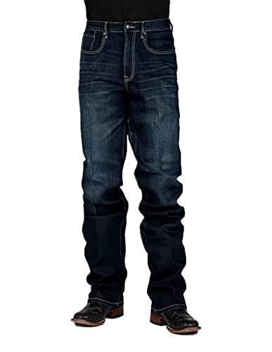 Stetson Western Denim Jeans Mens 38 x 34 Blue 11-004-1521-2000 BU