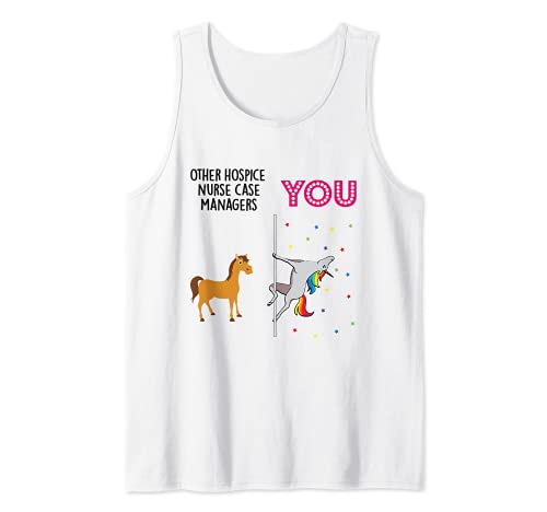 Hospice Nurse Case Manager Funny Unicorn Camiseta sin Mangas