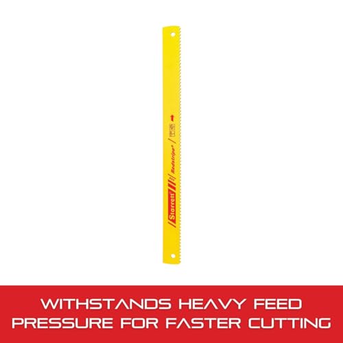 image for Starrett Redstripe Solid High Speed Steel Power Hacksaw Blade - Ideal 
