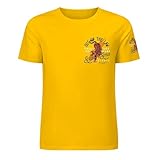 Camiseta de manga corta para hombre con estampado de tigre, de algodón, de manga corta, Amarillo medio, estilo 3, 3XL