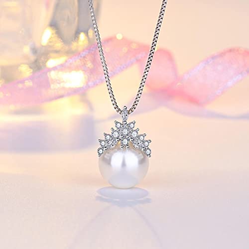 Collier perles tendance argent 925 pour mariage et fête