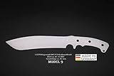MESSER Rohling Messer Model 9 / 361mm Poliert Messerbau Messerstahl Messerklinge Klingenrohling Jagdmesser