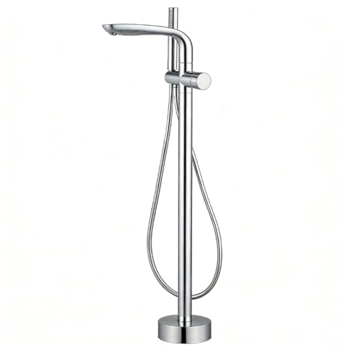 Robinet mitigeur orientable résistant au calcaire pour baignoire sans éclaboussures