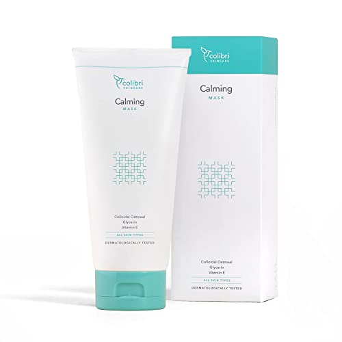 colibri skincare CALMING MASK (150 ml) - Masque crème de beauté apaisant et hydratant pour le visage  - Pour une peau visiblement hydratée et éclatante - Pour femme et homme - Made in Germany Cover