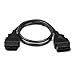 OBD2 16 pin 16 core Male Head to OBD2 Male Head Extension Cable 1 Meter
