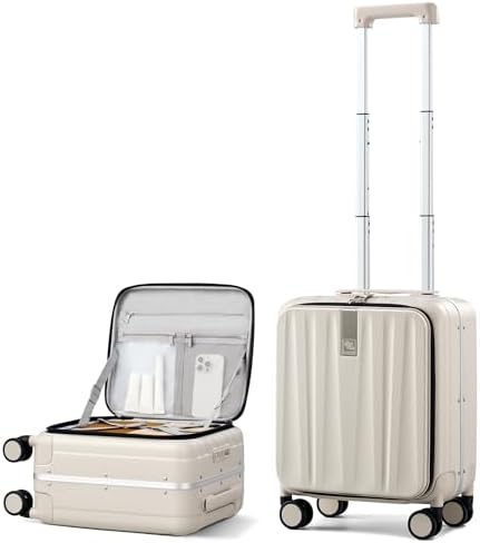 Hanke 16 Inch Underseat Carry On Luggage with Wheels,Small Hard S...