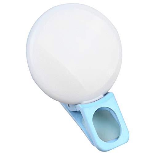 HOMSFOU luz LED para Tira llevada luz Ultravioleta del Clavo lámpara con USB Base de lampara Poseedor para uñas Snap n Charge luz suplementaria luz de Relleno del teléfono Blue