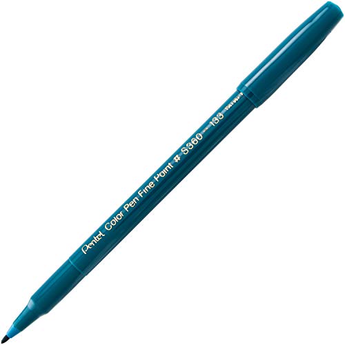 Image of Pentel Arts Color Pen, Marine Blue, Box of 12 (S360-133)