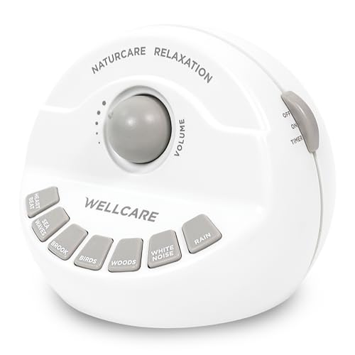 WELLCARE-Naturcare Sound Relaxation: White Noise, 7 Nature Sounds, Sleep Sound Machine, Calm...