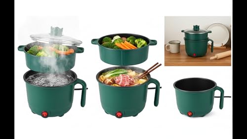 Image of Electric Multipurpose Pot, 1.5L, Non-Stick Interior Multipurpose Electric Kettle with Ceramic Coating | 600W Portable Electric Kettle | Multi Kettle for Water, Milk, Egg, Tea, Coffee, Hostel